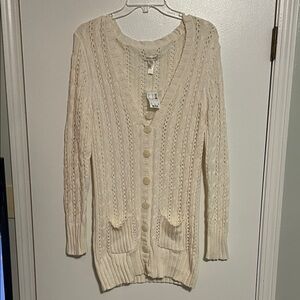 Limited Too Cream Cardigan